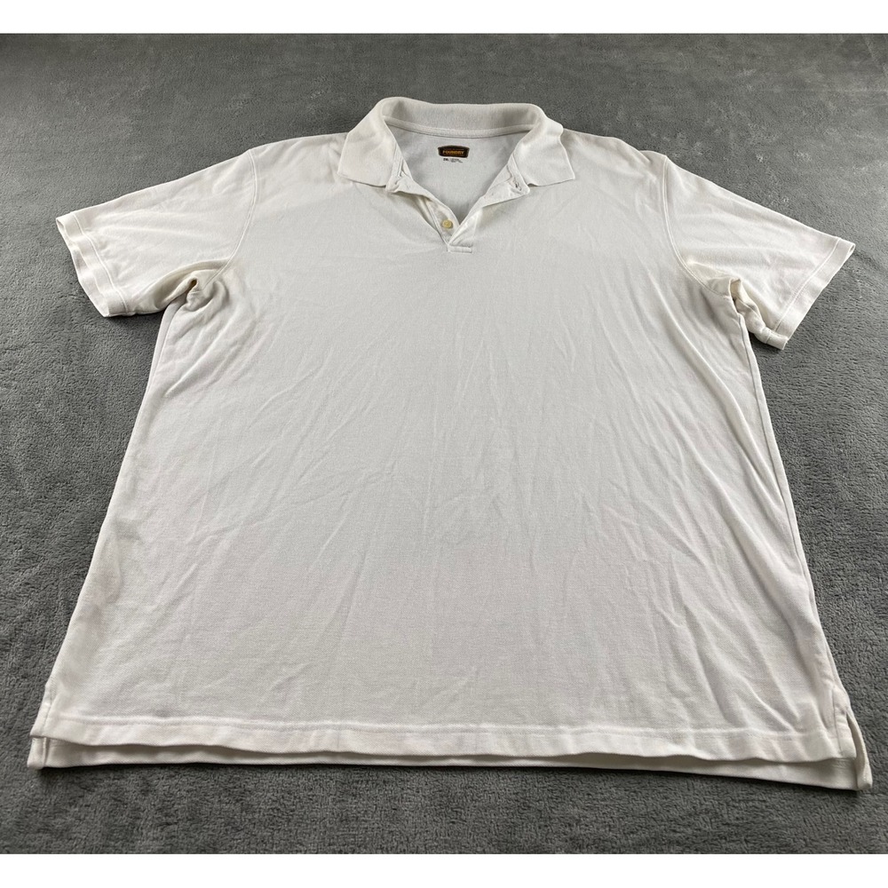 The‎ Foundry Supply Co Mens 2XL White Short Sleeve Pique Polo Shirt 19963-8